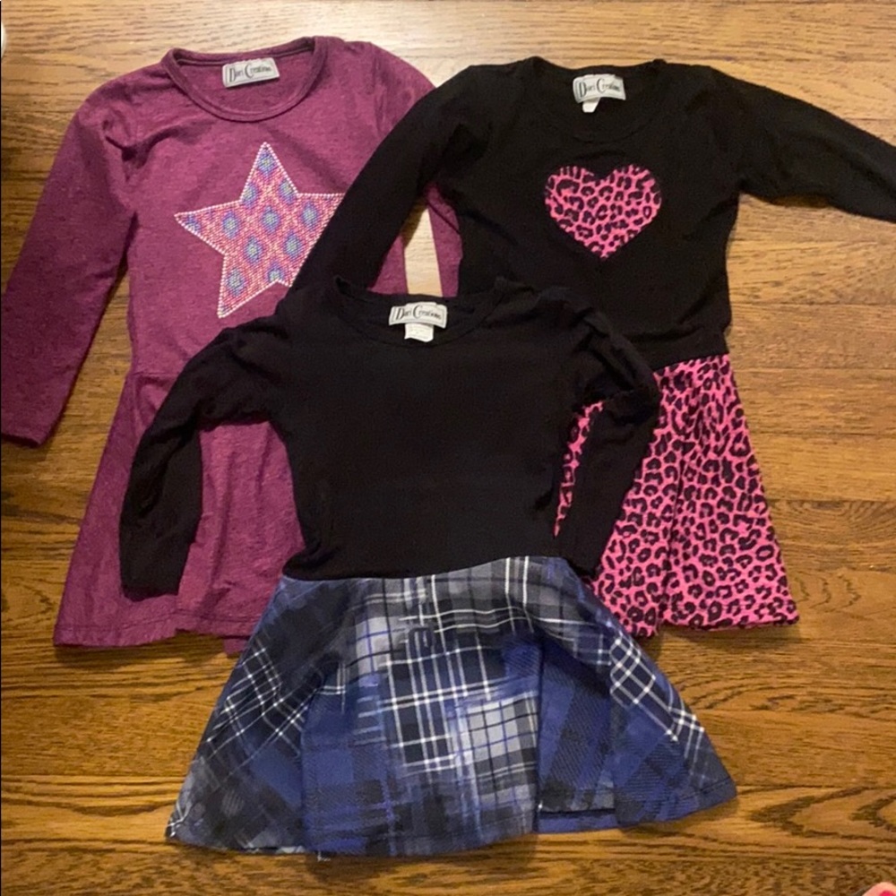 EUC bundle 4T long sleeve Dori creations dresses